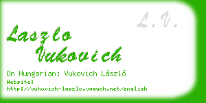 laszlo vukovich business card